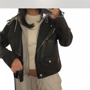 revolve leather jacket